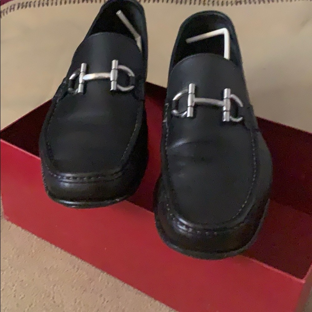 Ferragamo black loafers